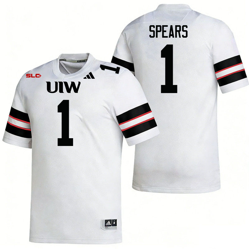 Incarnate Word Cardinals #1 Jaylon Spears College Football Jerseys,Uniforms-White